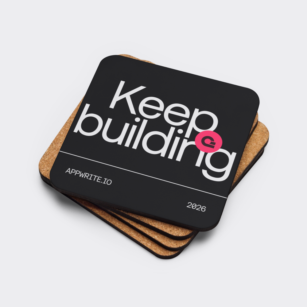 Build Cork Coaster - Black