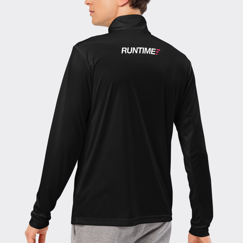 Runtime Quarter-Zip Pullover - Black