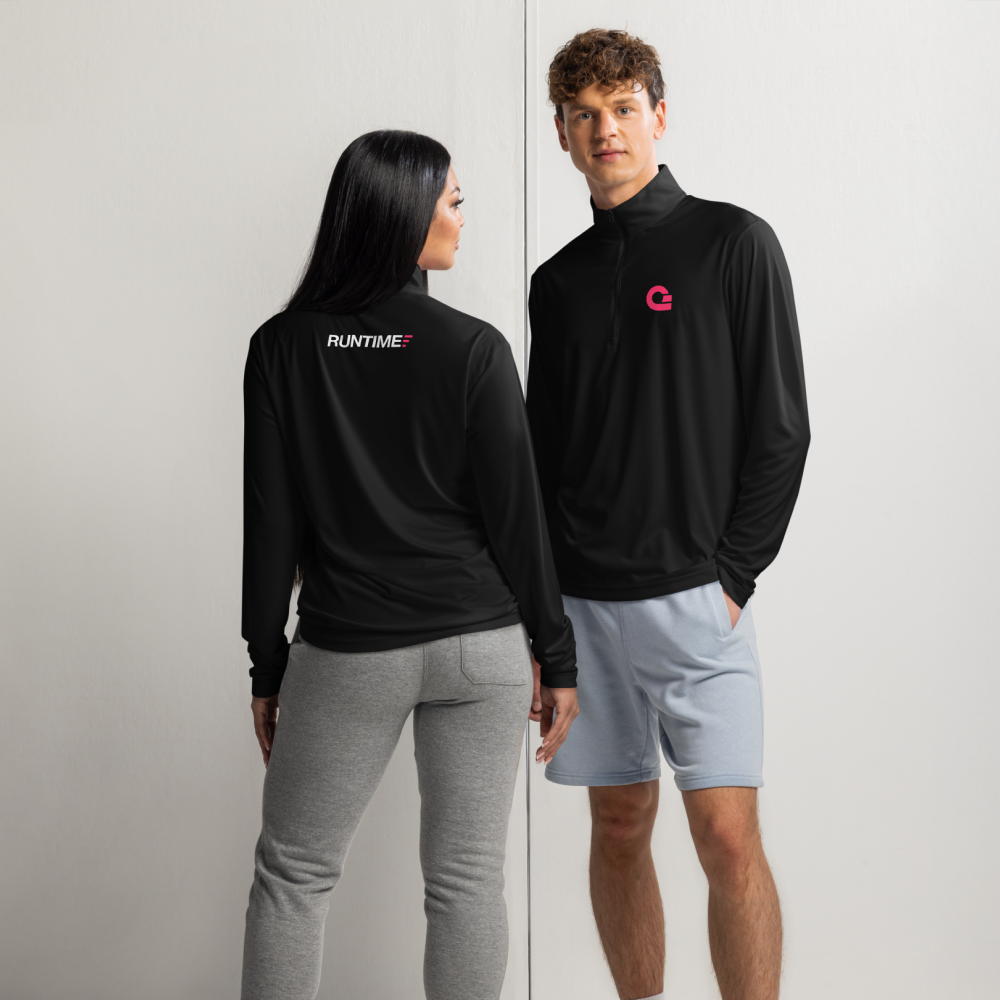 Runtime Quarter-Zip Pullover - Black