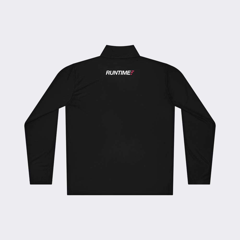 Runtime Quarter-Zip Pullover - Black