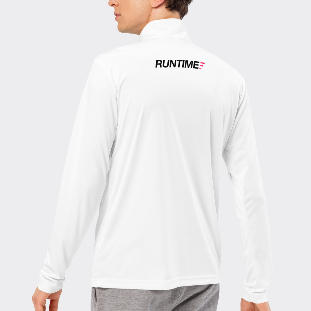 Runtime Quarter-Zip Pullover - White