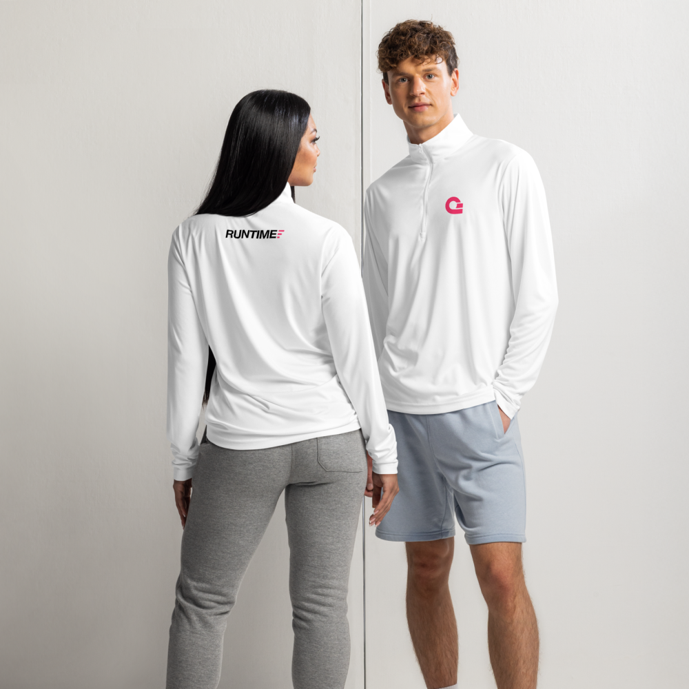 Runtime Quarter-Zip Pullover - White