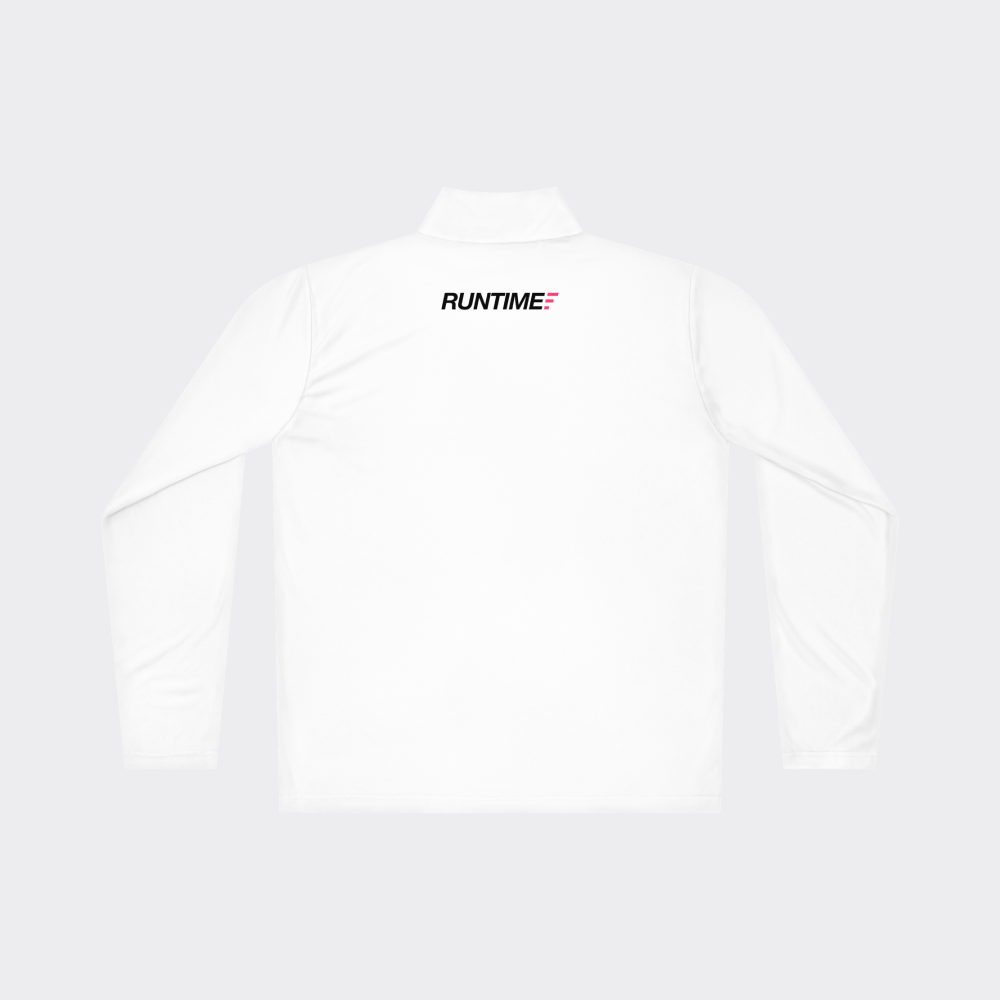 Runtime Quarter-Zip Pullover - White