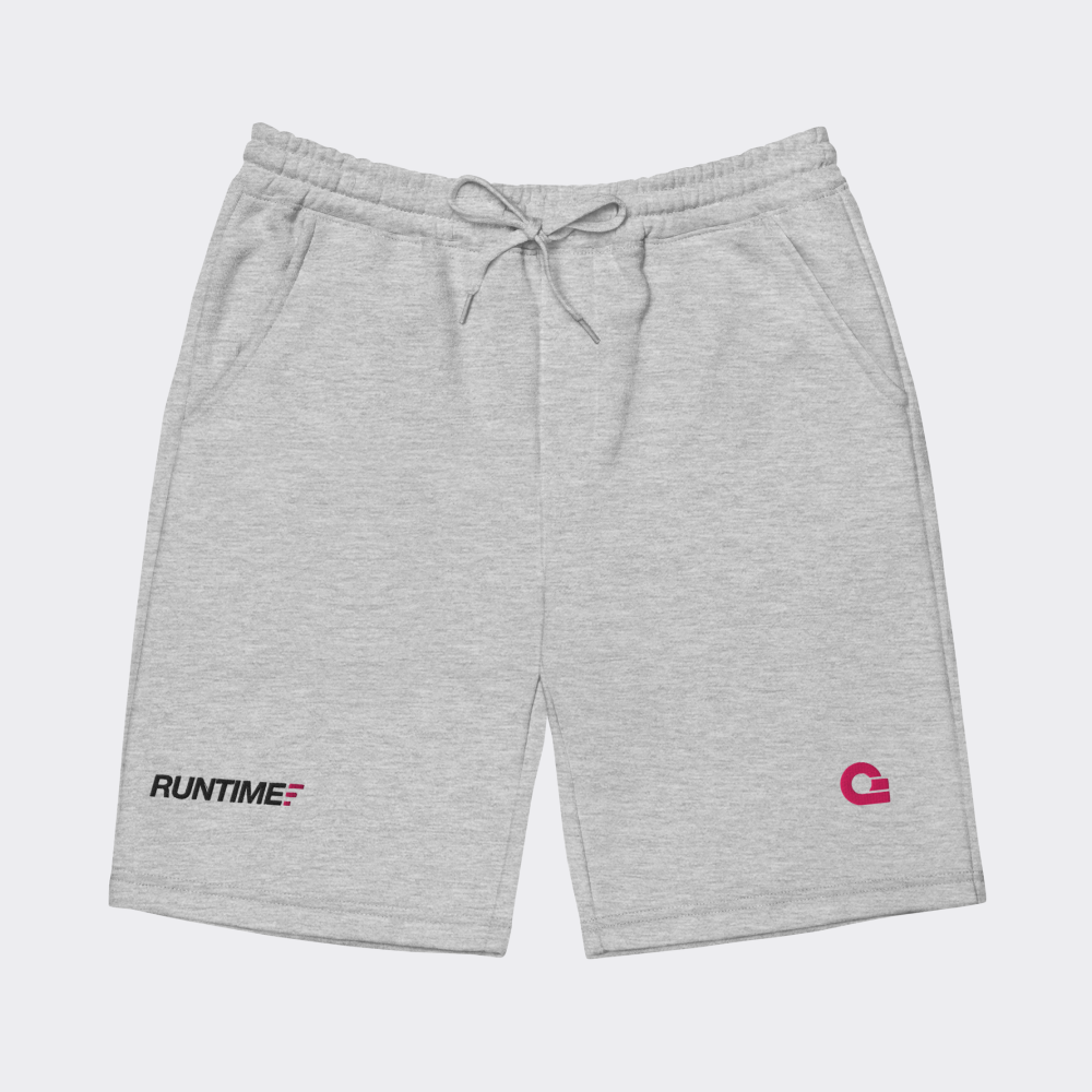 Runtime Men's Fleece Shorts - Grey