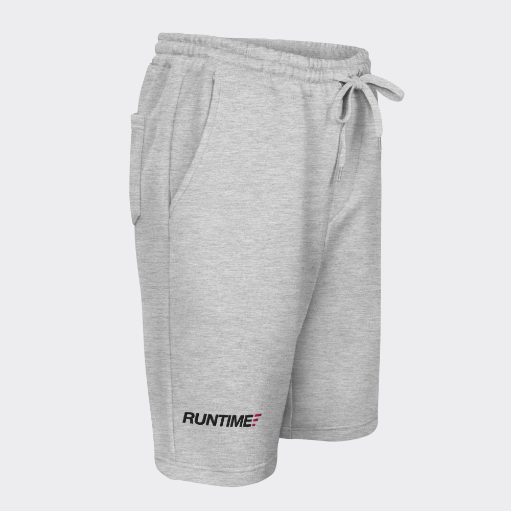 Runtime Men's Fleece Shorts - Grey