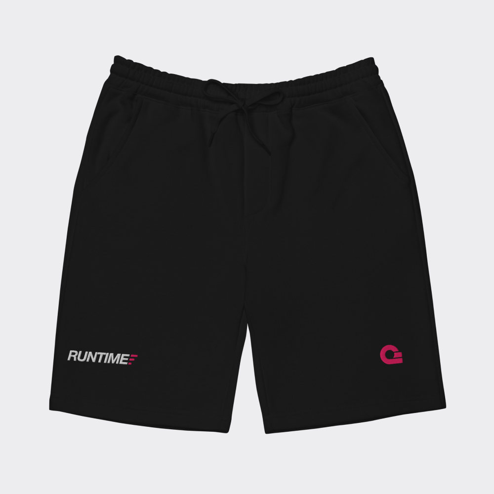 Runtime Men's Fleece Shorts - Black