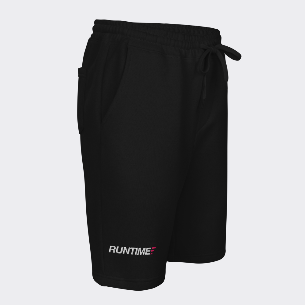 Runtime Men's Fleece Shorts - Black